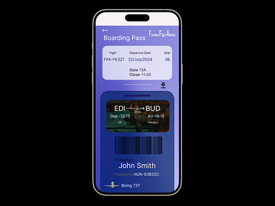 Daily UI challenge creating a boarding pass. boardingpass dailyui