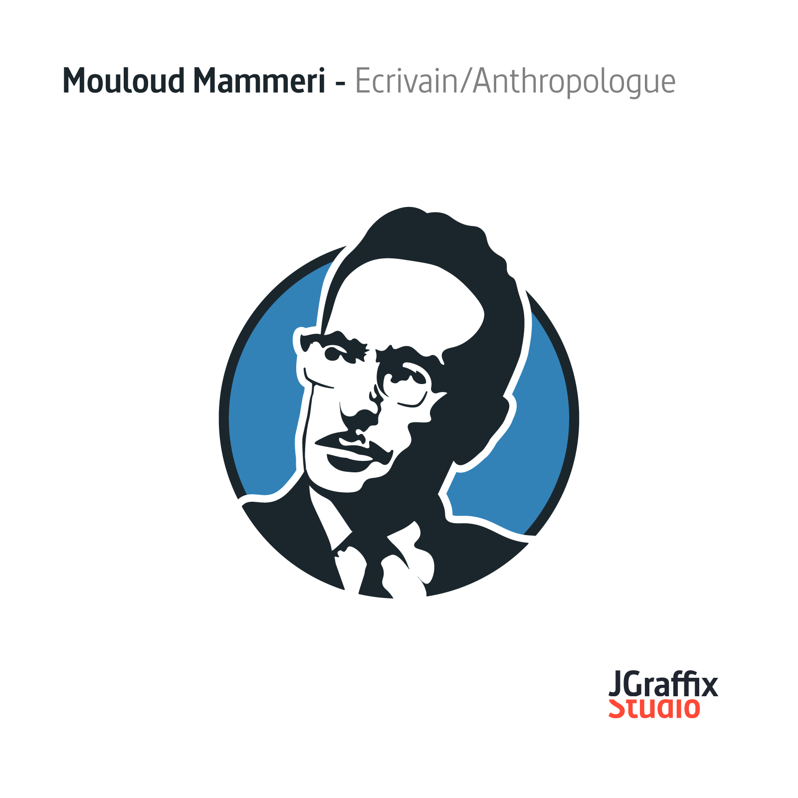 Mouloud Mammeri - Portrait By Hadjab Lyes On Dribbble