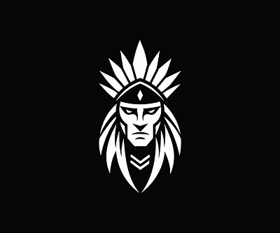 Apache Indian Logo apache branding design graphic design icon illustration indian logo tradition typography ui ux vector