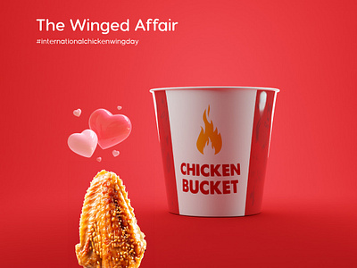 Social media post | Hotpack 3d chicken chicken wings food packaging gcc graphic design social media post socialmedia