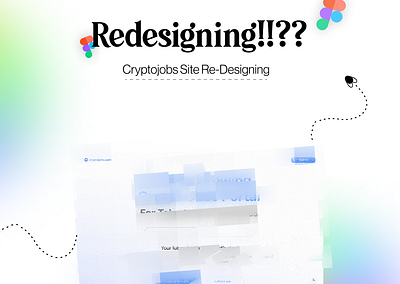 Redesigning of CryptoJobs Portal 3d branding crypto cryptojob gradient graphic design minimal portal redesign redesigning ui