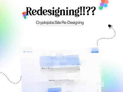 Redesigning of CryptoJobs Portal 3d branding crypto cryptojob gradient graphic design minimal portal redesign redesigning ui