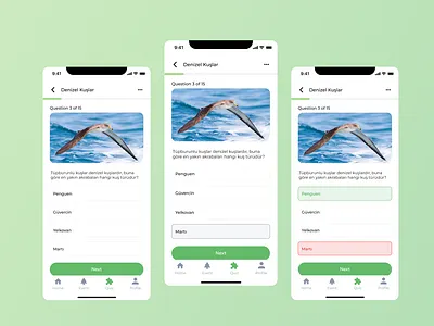 Quiz UI Design app app design case study components game gamification interactive design mobile design nature quiz quiz design ui ui components ui design user experience user interface ux ux design uxui visual design