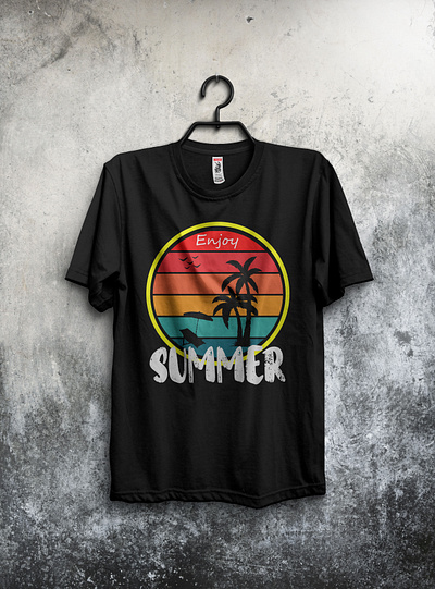 Summer T-Shirt Design branding design graphic graphic design illustration logo summer summer t shirt t shirt t shirt design typography ui ux vector