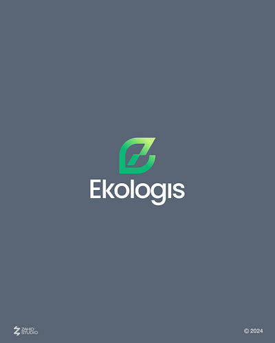 Ekologis - Environment Platform Logo Design app e environment initial leaf leaves letter e minimalist modern nature plant platform simple technology