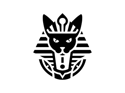 Pharaoh Cat Logo branding cat design egypt graphic design illustration logo pharaoh vector