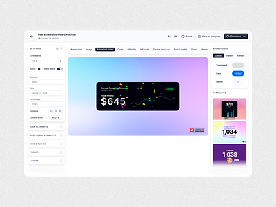 Animated Template | Screenshot Beautifier | SaaS Web Application animated template product design saas web app templete ui design user experience ux design web app web application