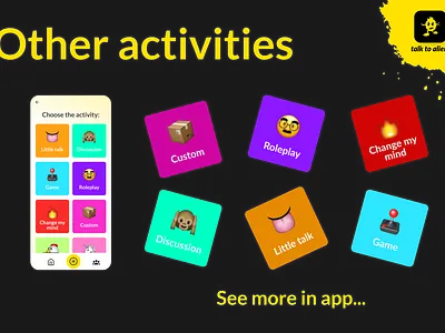Promo shot of language exchange app promo application mobile promo ui