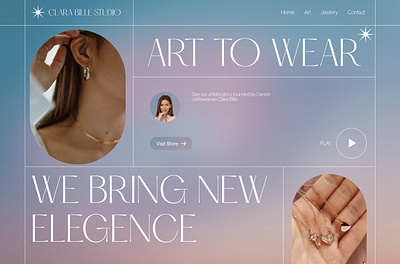 Clara Bille Studio branding design graphic design illustration ui website