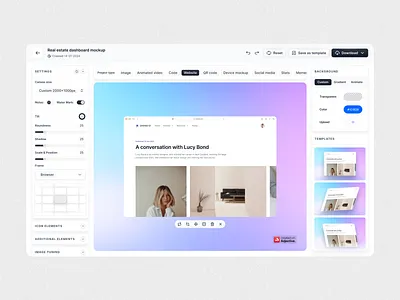 Website Screenshot Beautifier | SaaS Web Application product design saas web app ui ui design user experience ux design web app web application website screenshot