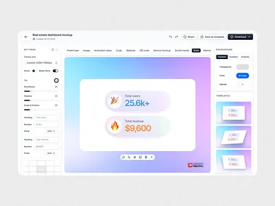 Stats Template | Screenshot Beautifier | SaaS Web Application product design saas web app stats stats screenshot stats templete stats ui ui ui design user experience ux ux design web app web application