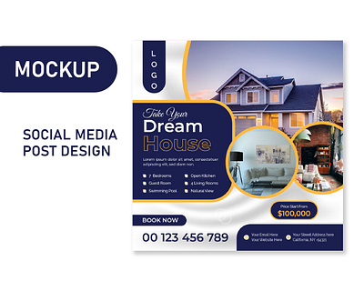 Real Estate Flyer Design advertising branding creativity design graphic design home illustration modern social media post