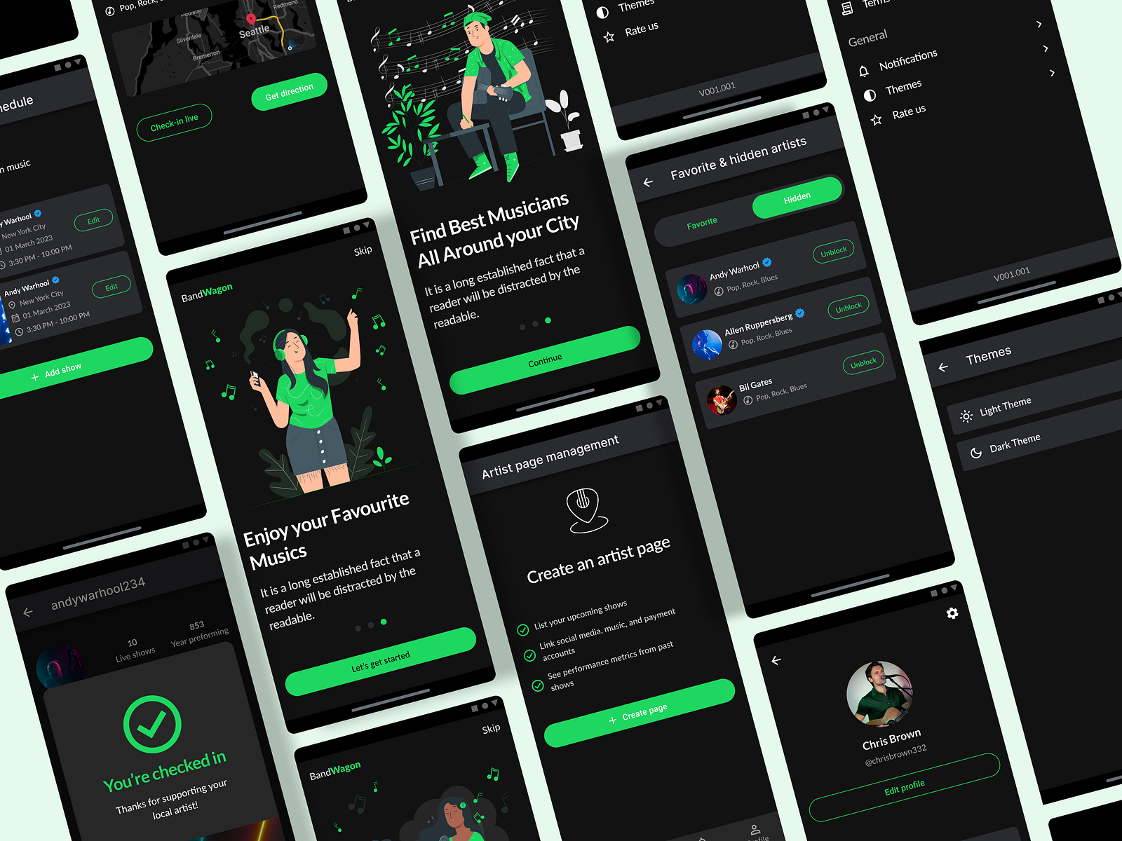 Concert Live App (BandWagon) by Muhammad Yasir on Dribbble