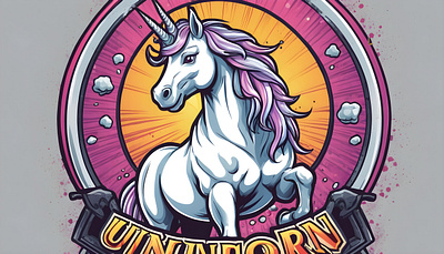 unicron mascot gaming logo badge bit badge emotes unicorn badge unicorn emotes unicorn gaming logo unicorn mascot logo
