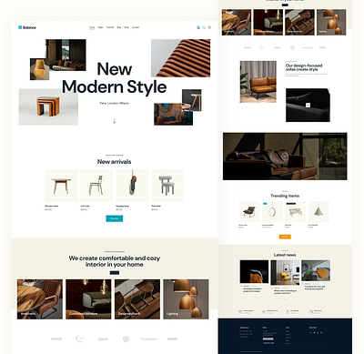 Furniture Website Landing Page ecommerce figma furniture furniture landing page furniture landingpage furniture website landing page ui design uiux user experience web web design website website design