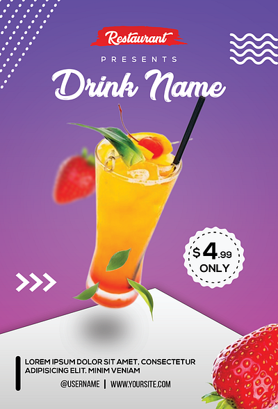 Drink Shake Banner branding graphic design logo motion graphics