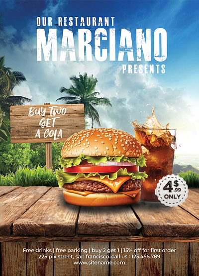 Marciano Burgers branding graphic design logo motion graphics