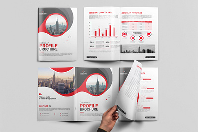Company Profile Brochure Design brochure mockup graphic design magazine userguide design workbook design