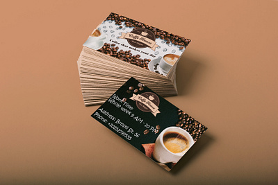 Coffee Shop Business Card Design branding graphic design