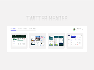 X (Twitter) Header Design banner figma header template twitter ui design ux design x