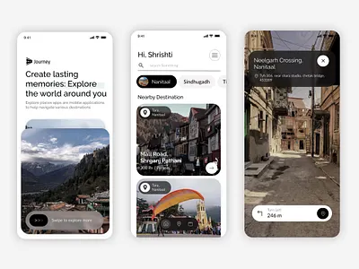 Travel App : Journey animation app branding design graphic design illustration logo ui ux vector