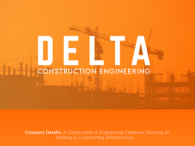 Delta Construction- Branding branding graphic design logo