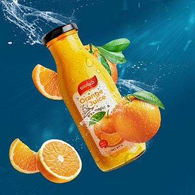 Fresh Orange Juice branding graphic design