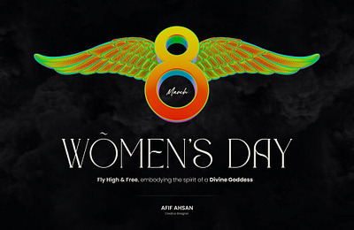Women's Day 3d animation branding feminism graphic design happy illustration international logo minimal motion graphics render social media post typography vector womens day