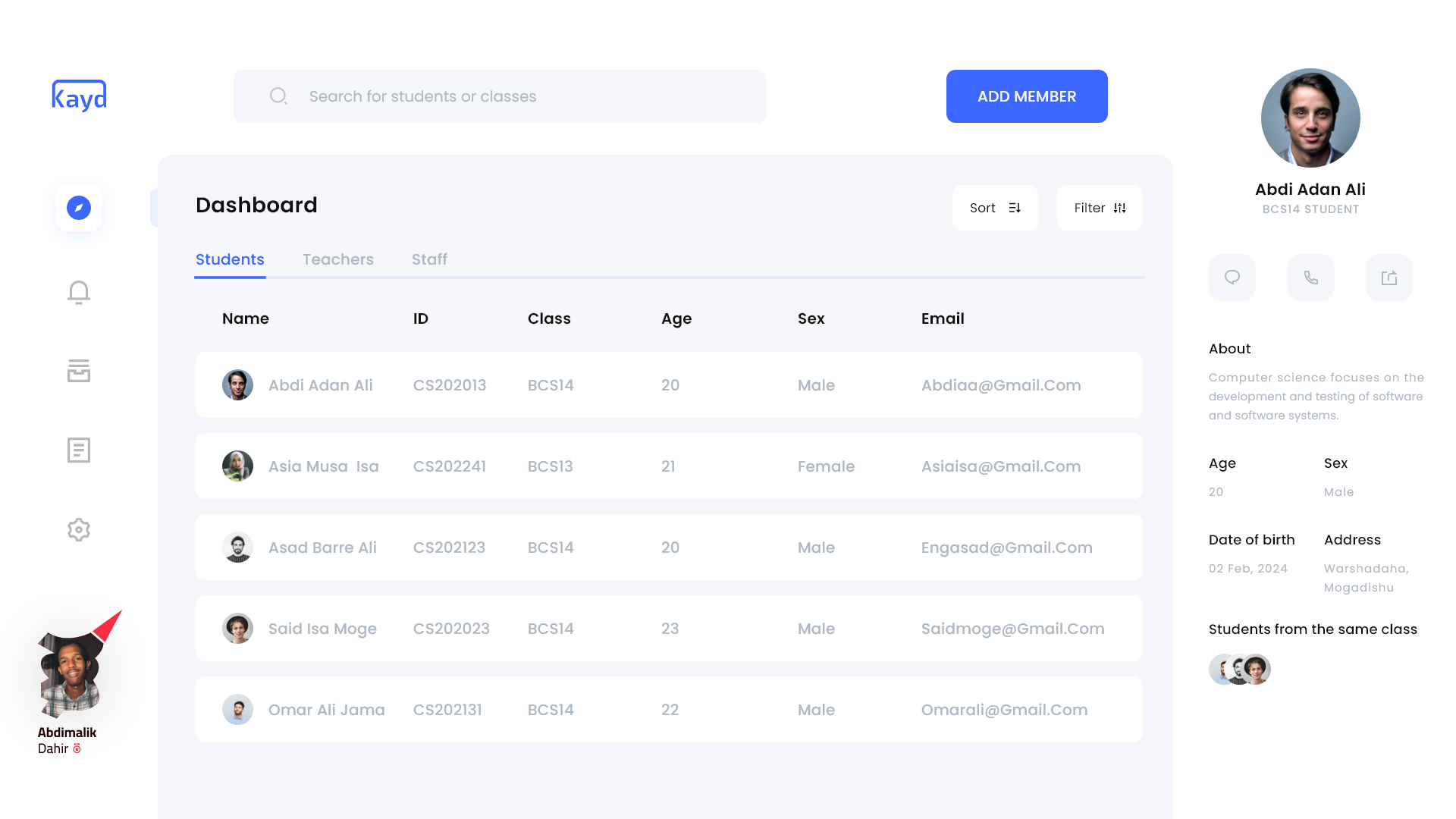 Admin Dashboard | Abdimalik Dahir branding design designer graphic design illustration logo mogadishu somalia ui vector