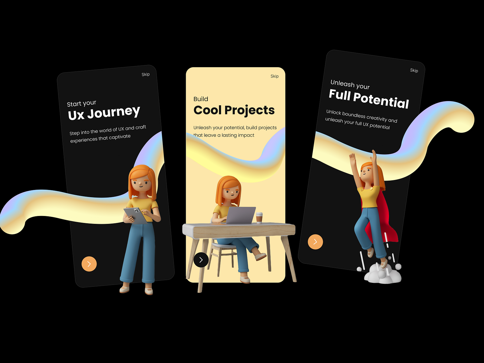 Mobile Onboarding - UX Design by Omkar Chavan on Dribbble