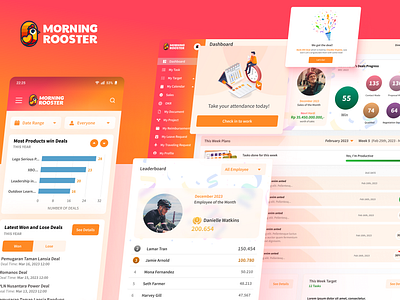 Morning Rooster admin dashboard apps dashboard app design figma mobile app saas ui ui design ux ux design web app web design
