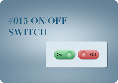 UI challenge #015 On/Off Switch challenge design desing uxui ui ux кнопка