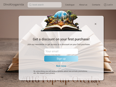 UI challenge #016 Pop-up Overlay challenge design desing uxui pop up overlay ui ux
