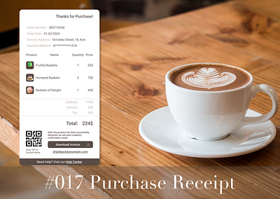 UI challenge #017 Purchase Receipt challenge design desing uxui purchase receipt ui ux