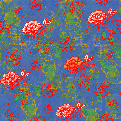 Roses pattern backgr background branding design floral pattern hand drawn illustration pattern pattern design print print design roses textile pattern typography ui watercolor