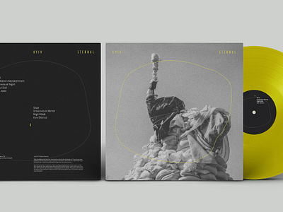 Kyiv Eternal album design branding electronic graphic design identity kyiv music package package design ukrainian vinyl vinyl cover design