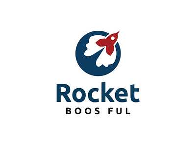 Rocket Boos Ful Logo boos design ful logo logo maker logo type logos logotype modern rocket rocket boos ful logo simple simple logo vector