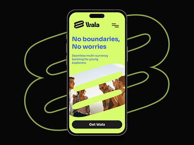 Wala : No boundaries, No worries app bank banking currency design digital finance fintech home landing logo marketing mobile multi neobank page ui ui design uiux ux