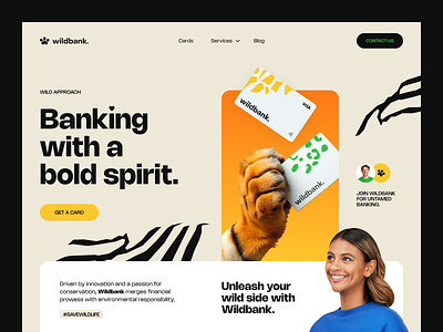 Wildbank Website design interface product service startup ui ux web website