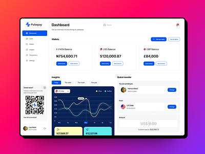 Pulsepay dashboard ui ux
