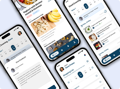 Nutrition Planner App app ui branding concept design food app graphic design nutrition app nutrition planner nutrition planner app ui