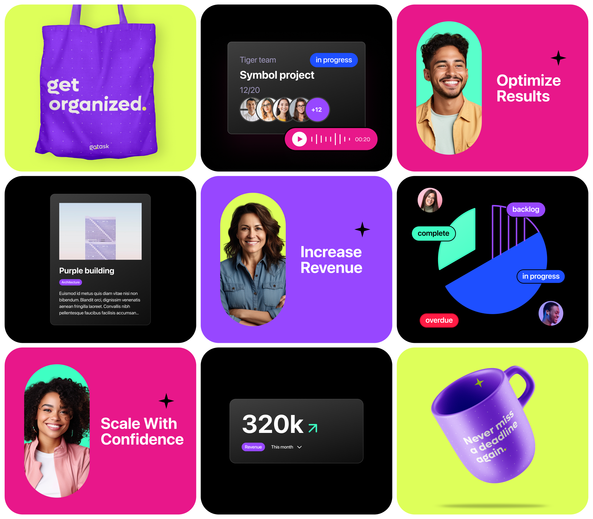 Go.Task Branding and Design System branding design design system landing page logo saas ui ux web website