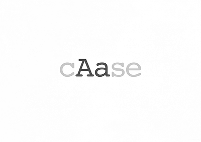 Case | Typographical Poster font graphics letters poster serif simple text type typography word