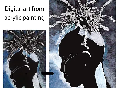 Digital art from acrylic paint acrylic painting art children book illustration concept art digital art drawing graphic design illustration vector art