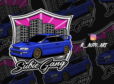 subaru Sticker design automotive badge car car logo design illustration jdm logo rally sticker subaru tshirt vector