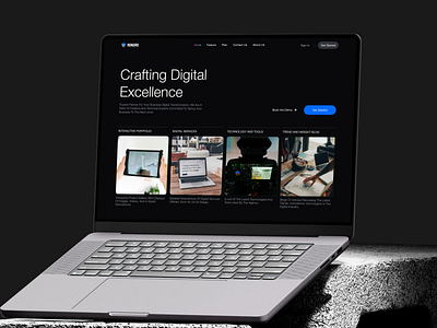 Digital Agency Landing Page agency company creative dark digital elementor landing marketing mode page profile shopify template theme ui webflow website wordpress