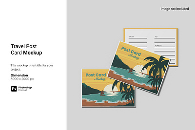 Travel Post Card Mockup promotion