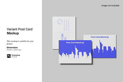 Variant Post Card Mockup envelope