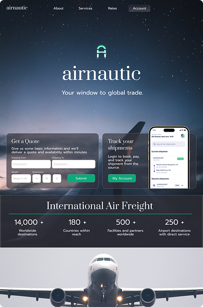 Airnautic rebrand branding graphic design logo ui