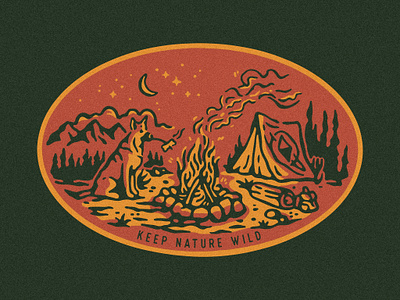 Pet Collection | Campfire Dog branding graphic art graphic design hand drawn illustration logo product design
